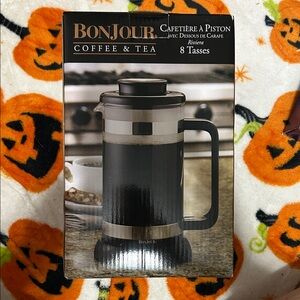 Black French Press Coffee Maker